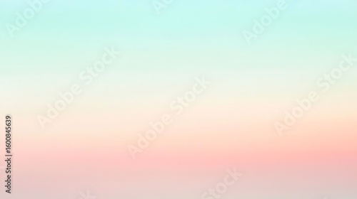 Soft pastel gradient background with light green, peach and pink colors for design use