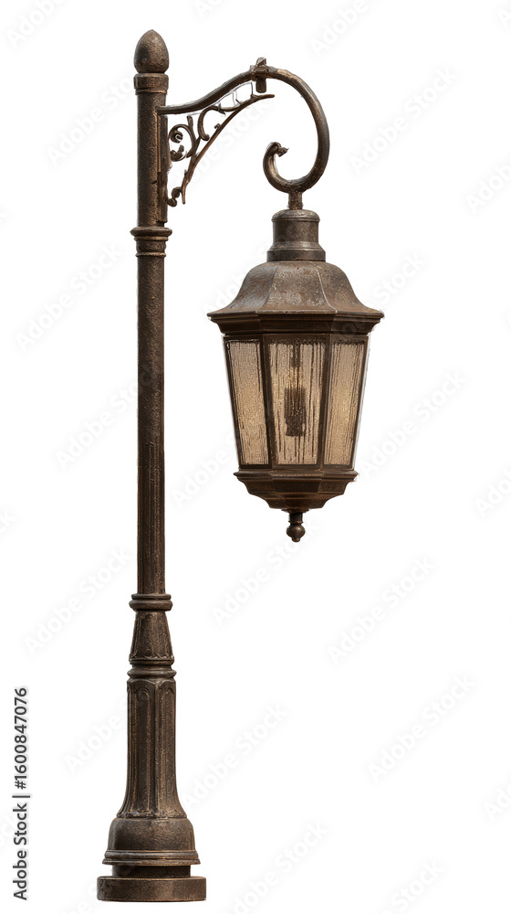 Obraz premium Ornate street lamp, dark bronze finish