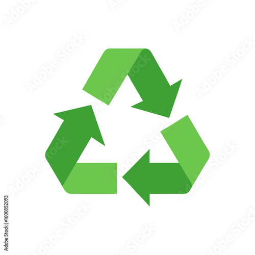 recycle sign with minimal details vector style