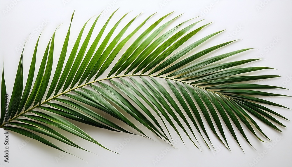Obraz premium palm leaf on a white background