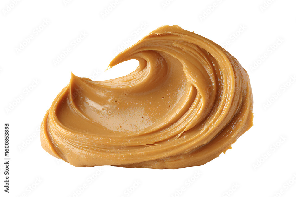 Fototapeta premium Creamy peanut butter swirl delicious snack food