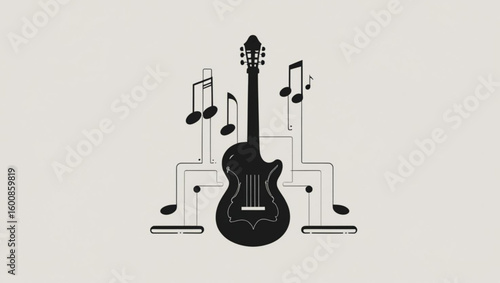 electric guitar background