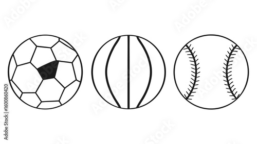Collection of award icons set featuring trophy and laurel wreath drawn sports in outline style
