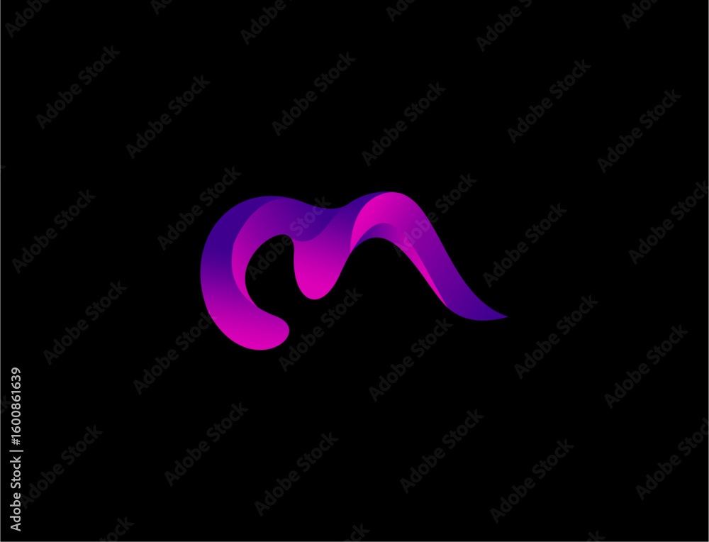 Fototapeta premium Abstract vibrant purple and blue graphic design