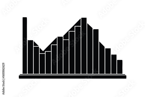Scatter plot silhouette vetor design.eps
