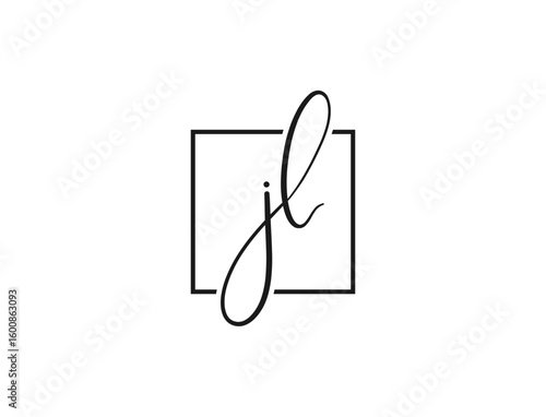 Stylish j l initial logo design