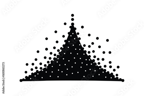 Scatter plot silhouette vetor style.eps