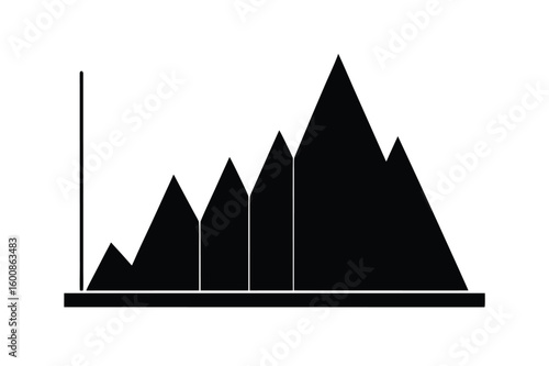 scatter plot silhouette vetor.eps