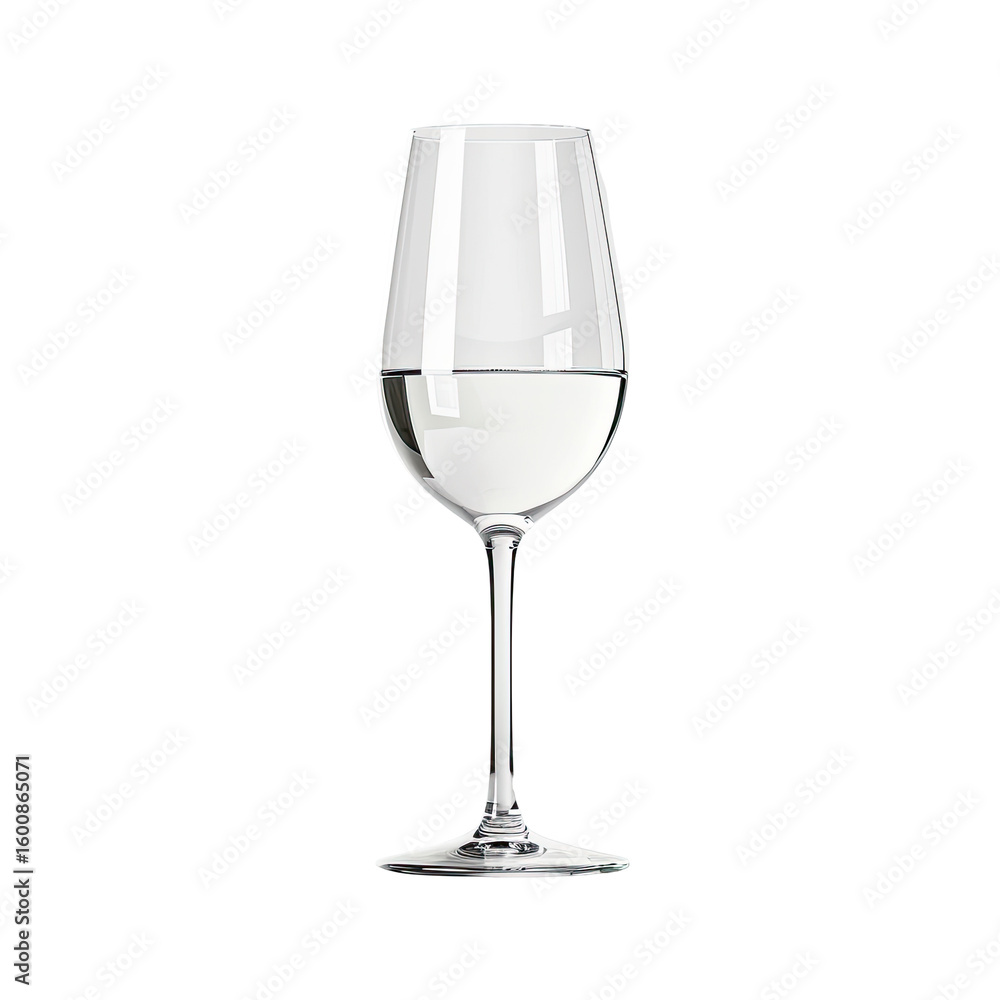 Clear wine glass filled with water Clear wine glass filled with water