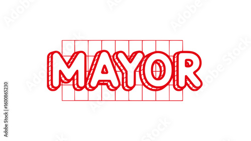 Red Mayor Text.