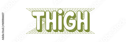 Thigh High Text Art.