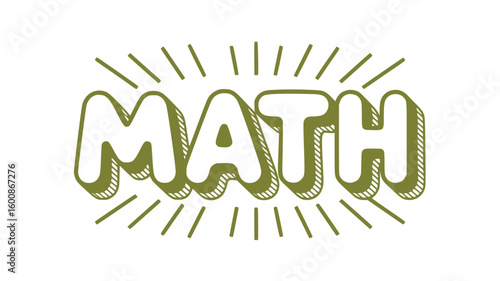 Math Typography Design.