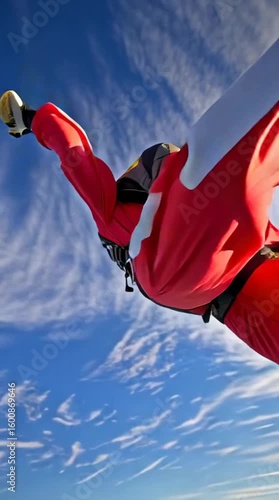 Thrilling skydiving view!