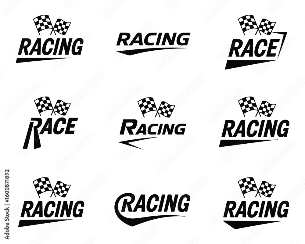 Fototapeta premium professional racing branding logos
