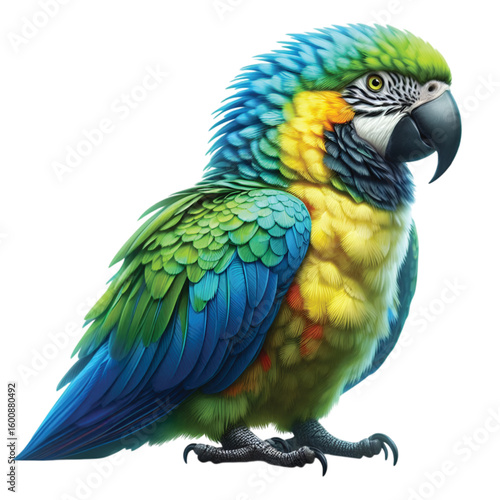 a realistic parrots bird vector