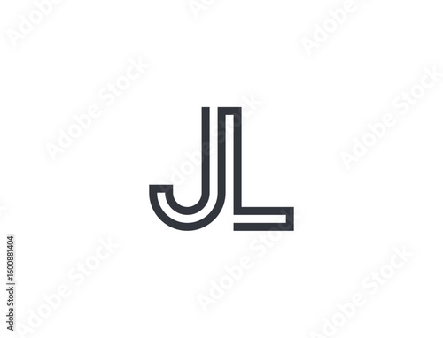 Stylish monogram design j l