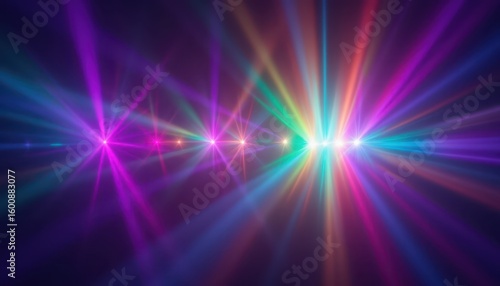 Radiant light effect on dark background  a versatile design element for creative projects