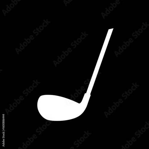 White golf club swings isolated on minimal black backdrop simple design