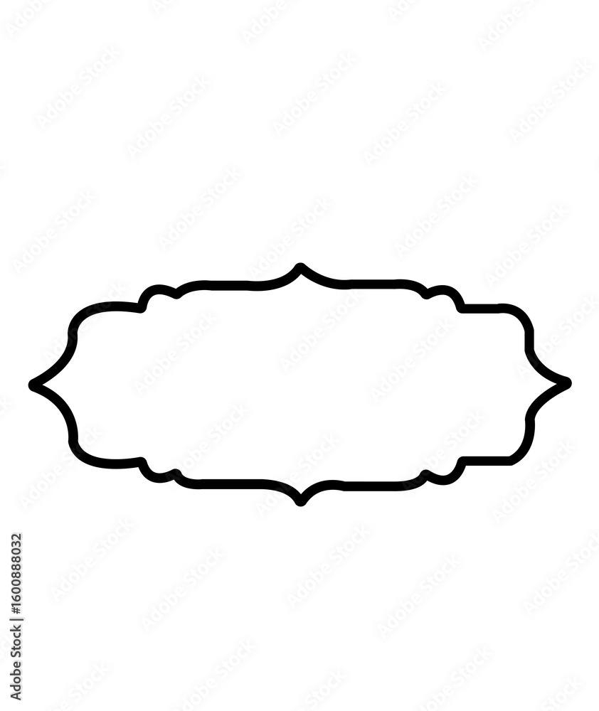 Naklejka premium Frame clip art design on plain white transparent isolated background for card, shirt, hoodie, sweatshirt, apparel, tag, mug, icon, poster or badge