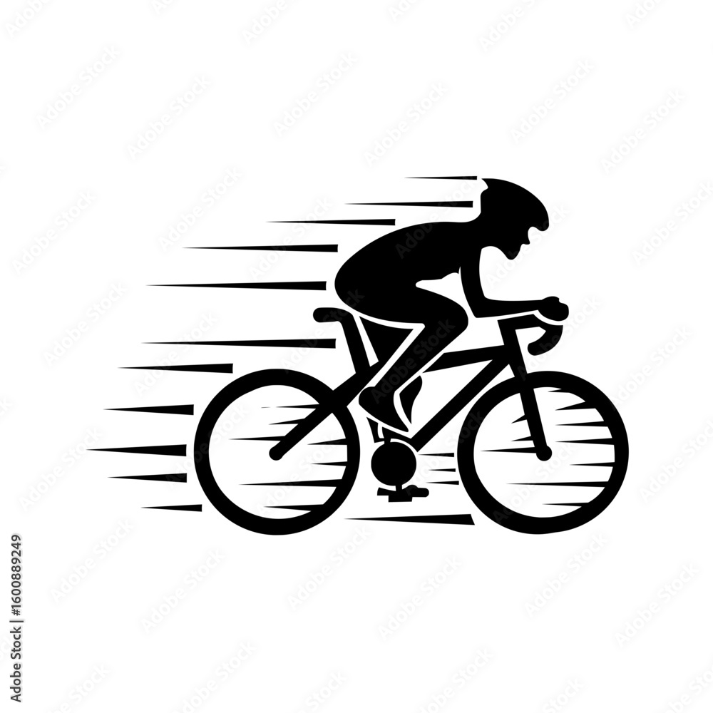 Fototapeta premium Abstract Bicycle Wheel Speed Motion Graphic