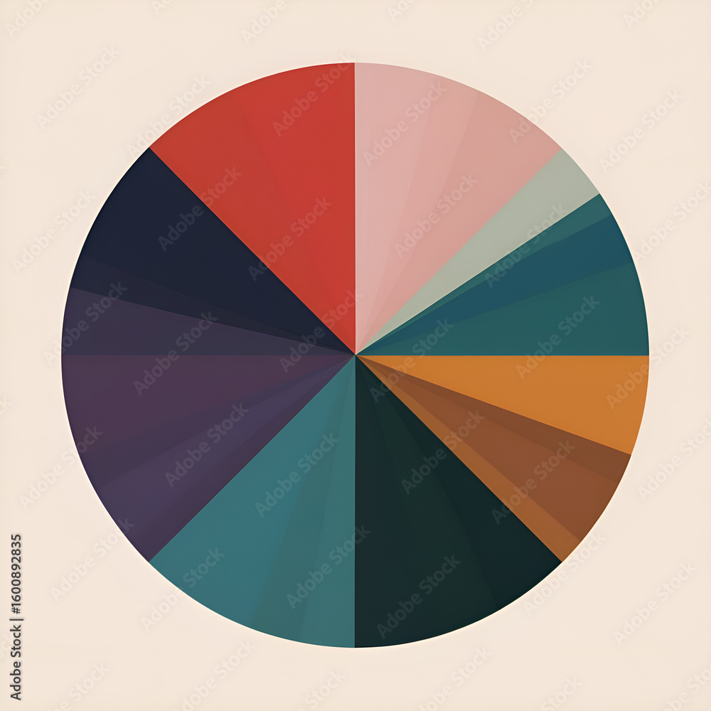 Obraz premium vector illustration of colorful palette