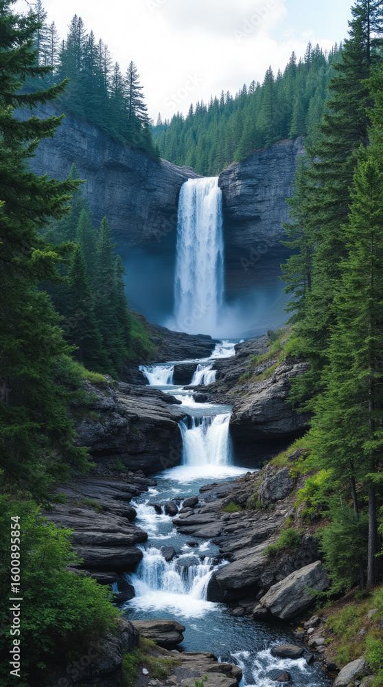 Porcupine Mountains, Michigan — Remote Ridges and Waterfalls Overlooking Lake Superior in Pristine Wilderness Porcupine Mountains, Michigan — Remote Ridges and Waterfalls Overlooking Lake Superior in Pristine Wilderness