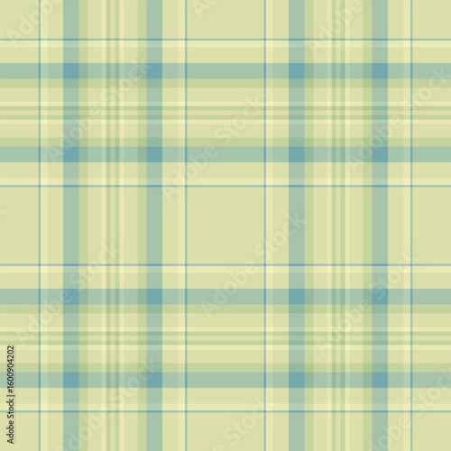 Wide plaid tartan pattern, purity background seamless check. Eps textile vector texture fabric in light and pastel colors.