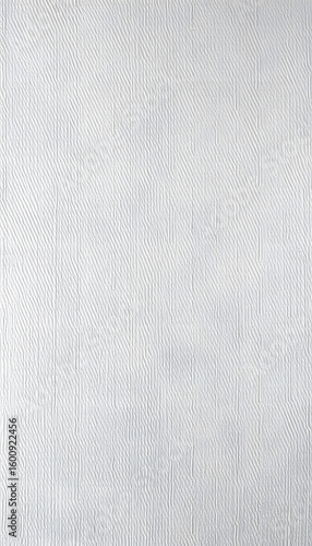 Metallic grasscloth wallpaper texture on a silver background, 8k. White tone