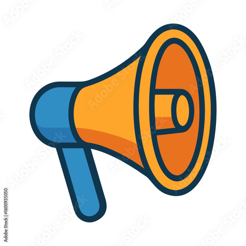 megaphone news announcement loudspeaker