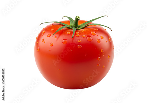 Wallpaper Mural Juicy Red Tomato: Vibrant & Fresh Isolated on White Background Torontodigital.ca