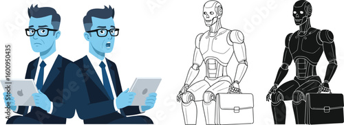 Business automation digital transformation ai technology robot workforce future work job loss