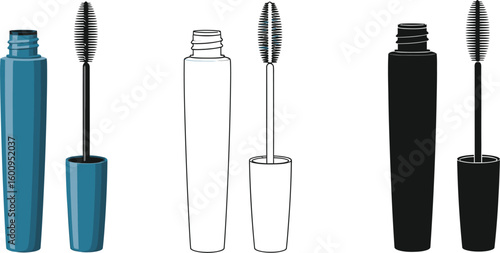 Mascara beauty makeup cosmetic eyelashes eye makeup brush fashion product beauty product
