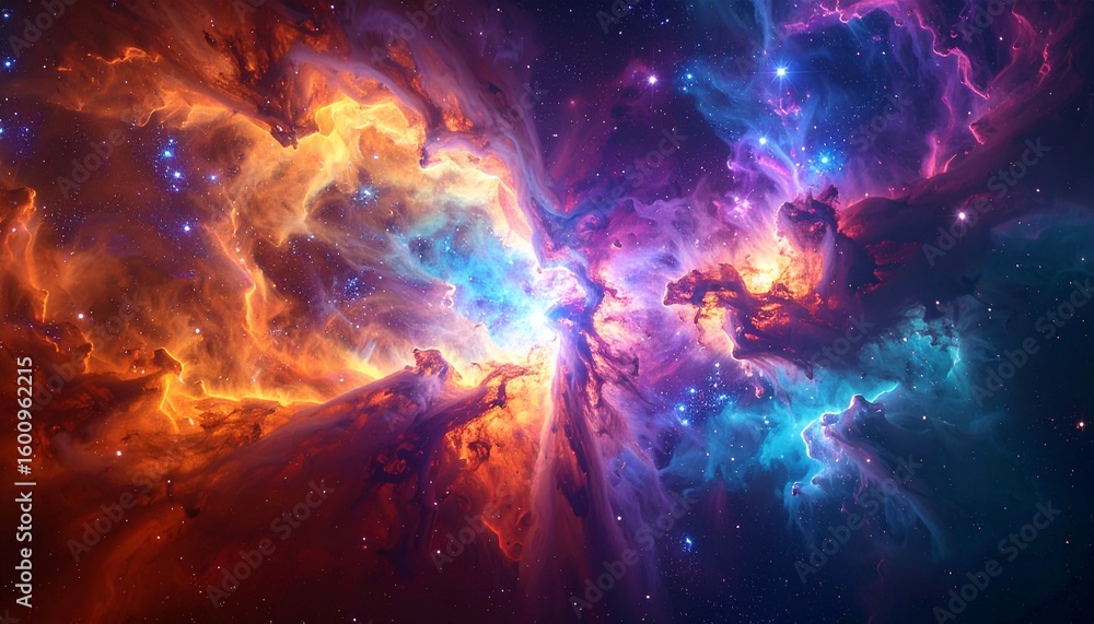 Fototapeta premium fire in space