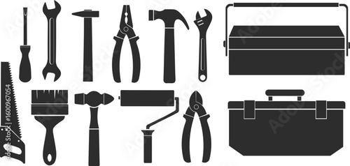 Handyman tool icons