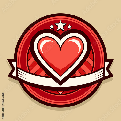 Love hearts shape logo vector