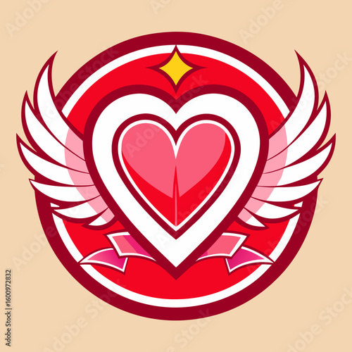 Love hearts shape logo vector