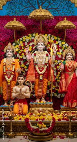 Beautiful krishna radha idols for hindu worship and spiritual devotion divine deities with ornaments