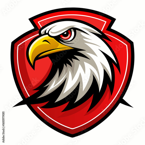 Eagle Illustration vector design, Eagle logo, icon Design, Colorful Eagle Head vector design
