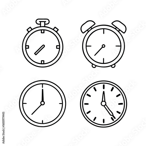 vector alarm clock