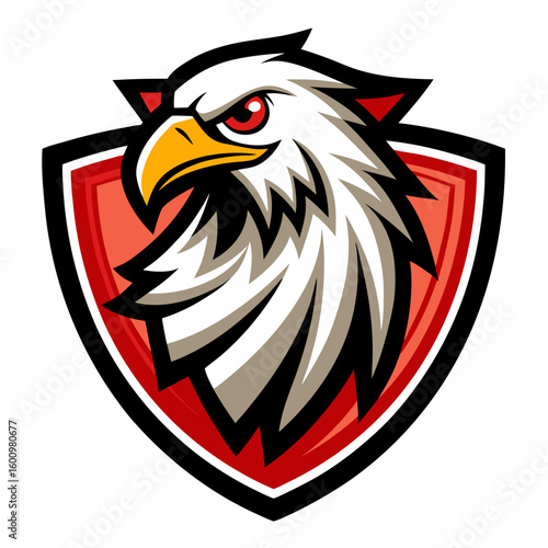 Eagle Illustration vector design, Eagle logo, icon Design, Colorful Eagle Head vector design