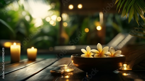 full body Thai massage in cultural spa environment, warm lighting, decorative elements, mindfulness atmosphere