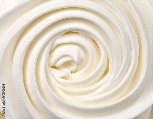 Vanilla Ice cream swirl texture