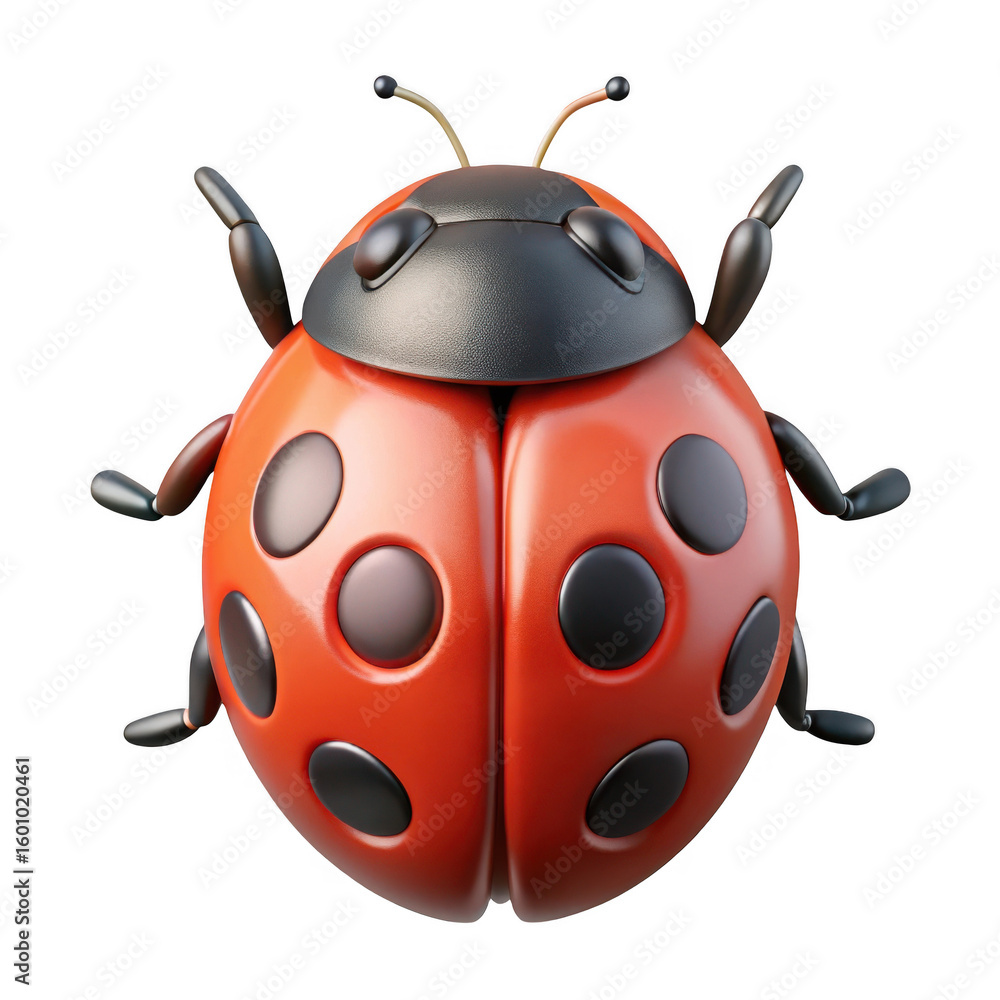 Cute ladybug isolated on transparent background Cute ladybug isolated on transparent background