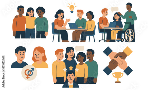 Teamwork and diversity in the workplace: collaborative and inclusive office environment