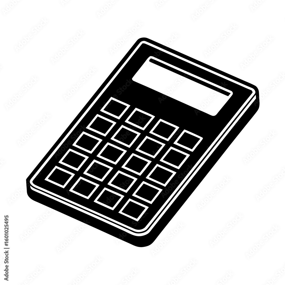 A business professional uses an electronic calculator to perform financial accounting, with a phone and other office objects visible on the desk A business professional uses an electronic calculator to perform financial accounting, with a phone and other office objects visible on the desk