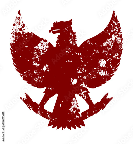garuda logo in grunge pattern (artwork 1)