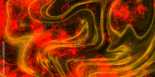 Acrylic hand painted background for design and template. Painting with a Red and dark color scheme smoky flowing design background. The intense contrast and dynamic shapes create a dramatic