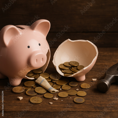  Sparschwein mit Geld
