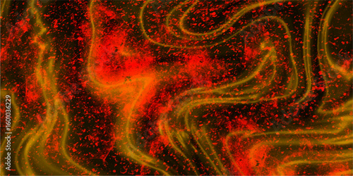 Acrylic hand painted background for design and template. Painting with a Red and dark color scheme smoky flowing design background. The intense contrast and dynamic shapes create a dramatic