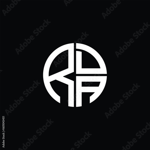 RDA logo RDA icon RDA monogram RDA letter minimalist Circle flat Unique modern abstract logo design.